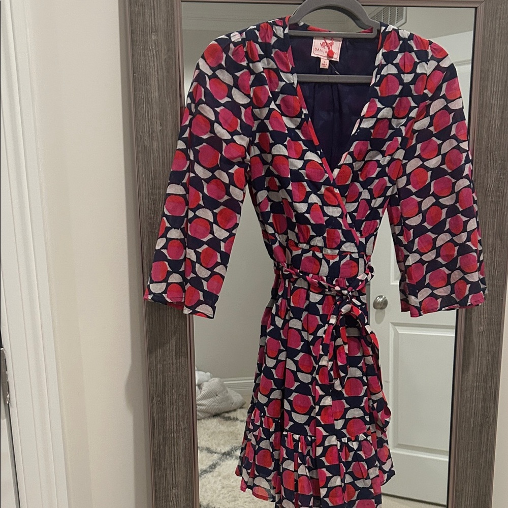 Banjanan Dress in Pink and Blue